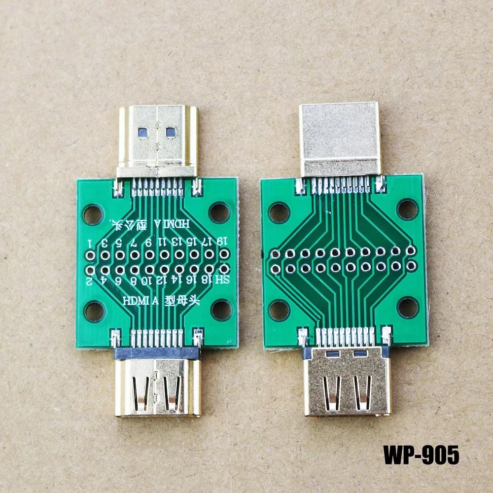 HDMI    ׽Ʈ ,   ̴ Ŀ, PCB 2.54mm ġ 19 20  DP HD A -  , 1 